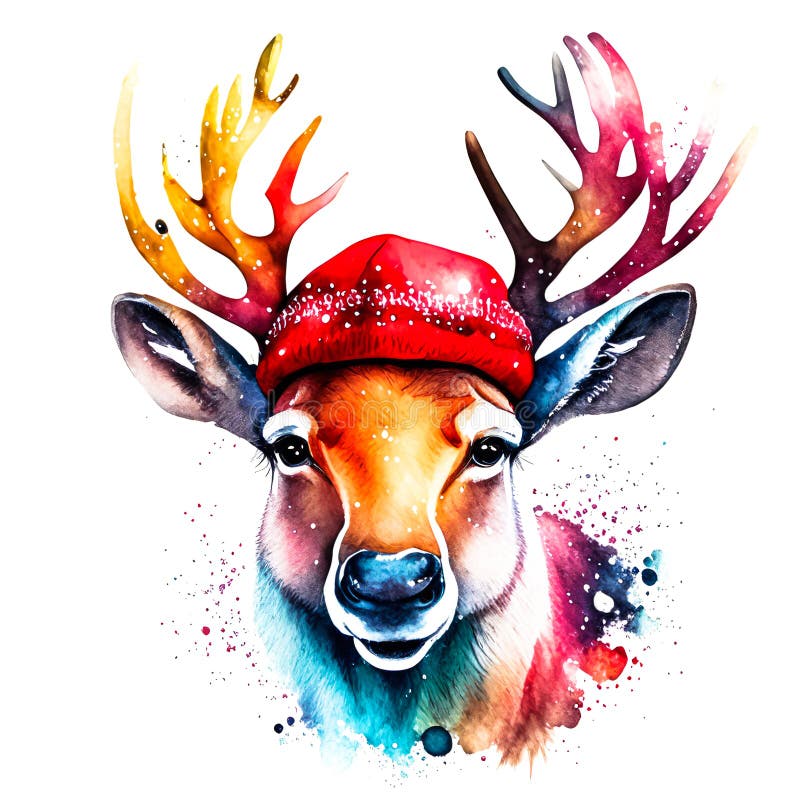 Reindeer Face Drawing Vector Images (over 1,100)
