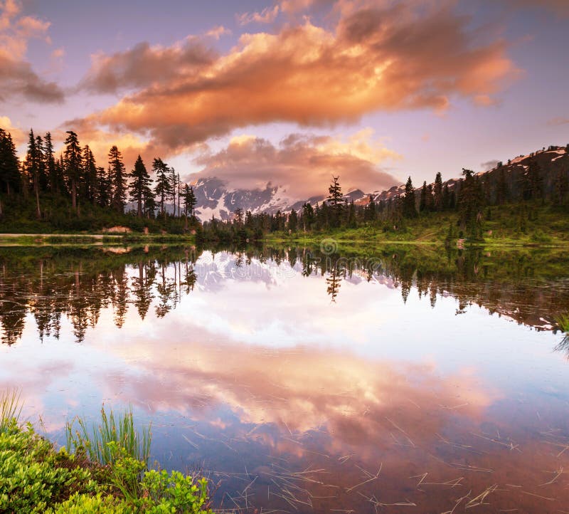 Picture lake stock images