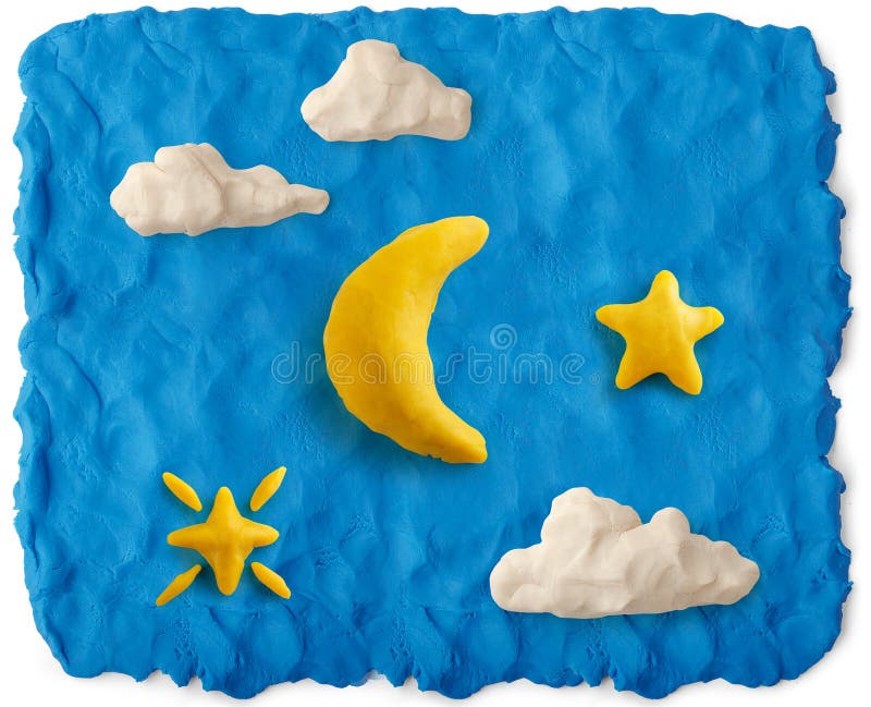 Picture made of playdough royalty free stock image