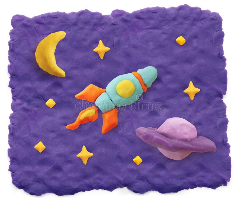 Picture made of playdough royalty free stock photos