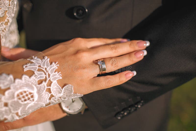 Picture of man and woman with wedding ring royalty free stock image Picture of man and woman with wedding ring royalty free stock image
