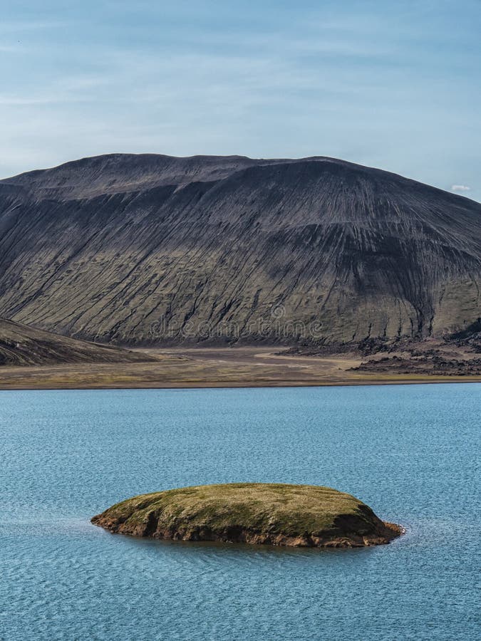 Image Of Mountain Lake Panorama In Iceland Stock Image Image Of Green