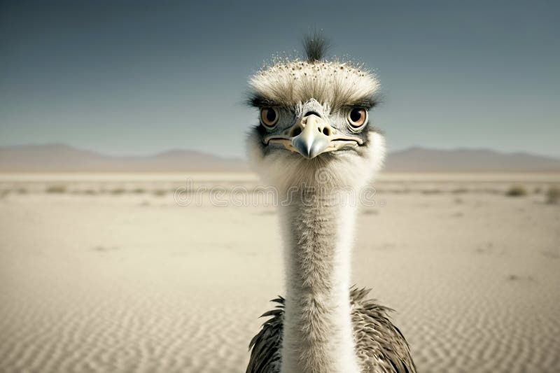 Picture of Ostrich Head Looking Stock Image Image of face, alertness 272748485