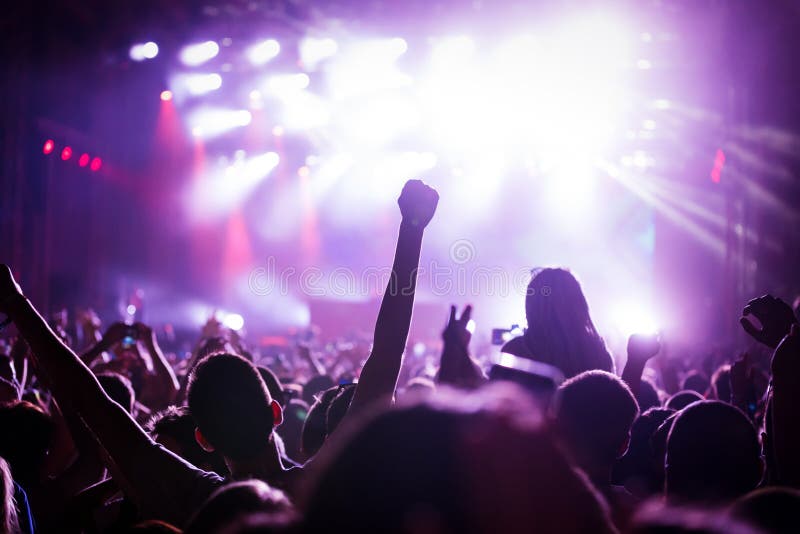 Show me your hands stock image. Image of crowd, music - 5714343