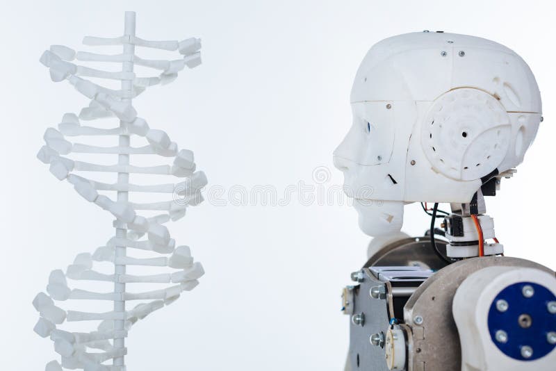 Picture of the robot and DNA