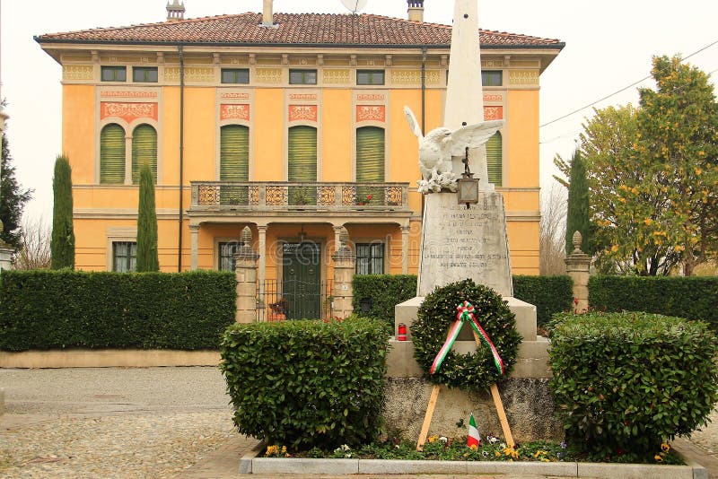 The countryside in Cremona, Italy. Castelponzone village