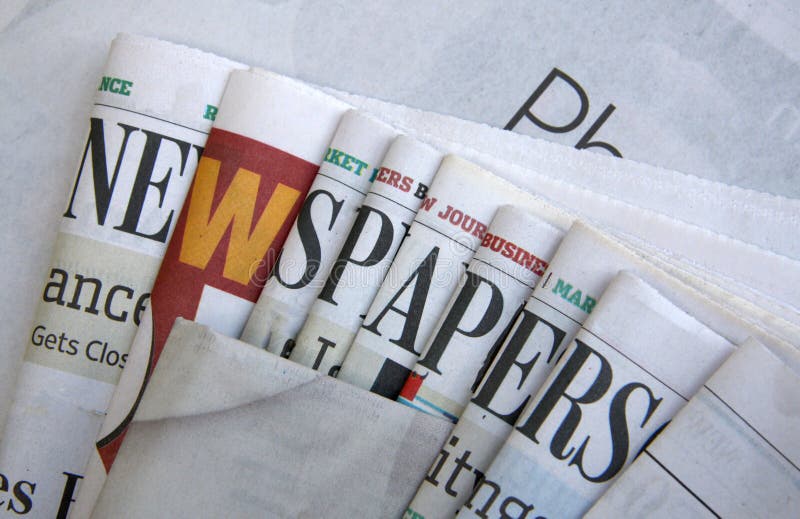 Unique Newspapers background royalty free stock images
