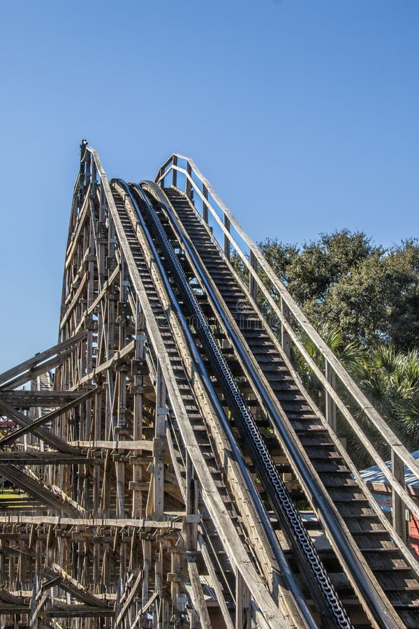 Wooden Roller Coaster at Legoland Florida Stock Photo Image of roller