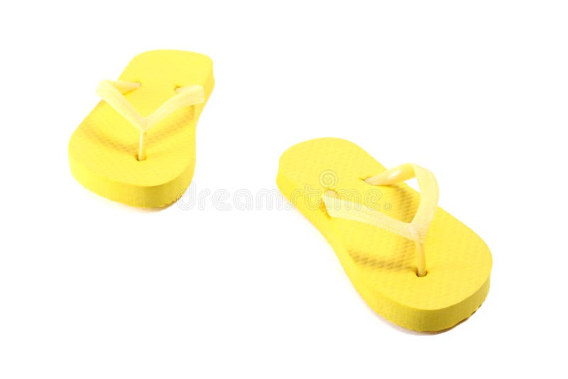 yellow tail flip flops