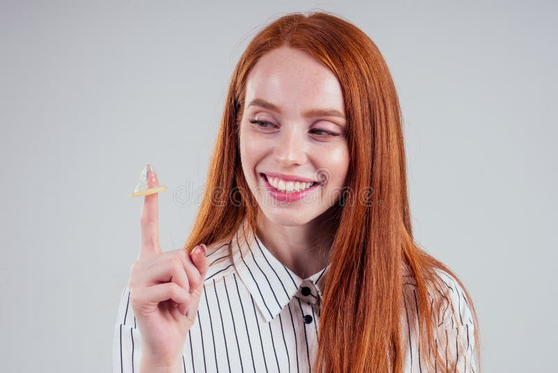 Woman Opening Condom Stock Image Image Of Prevention