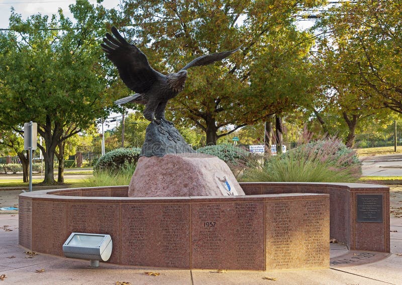 Bronze Sculpture of an Eagle in Eagle Plaza Outside the John D