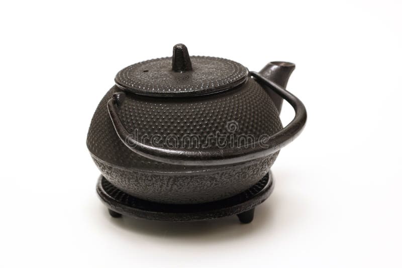 Iron Teapot Called Nambu Ironware in Japan Stock Photo Image of