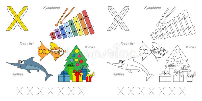 Pictures for letter X