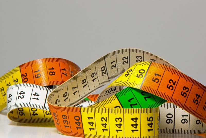 A Tape Measure As Used by People Who Make Their Own Clothes. Stock Image -  Image of studio, measure: 111093925