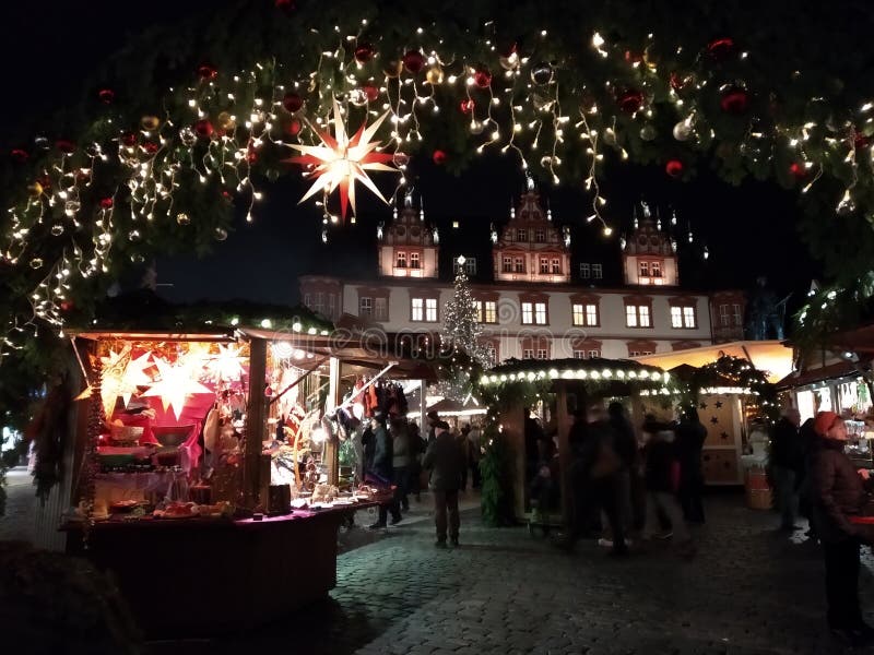 The Picturesque Coburg, Germany, at Christmas Editorial Image - Image ...