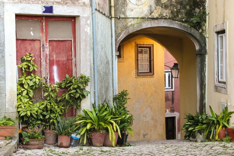 Picturesque corner in Sintra. Portugal