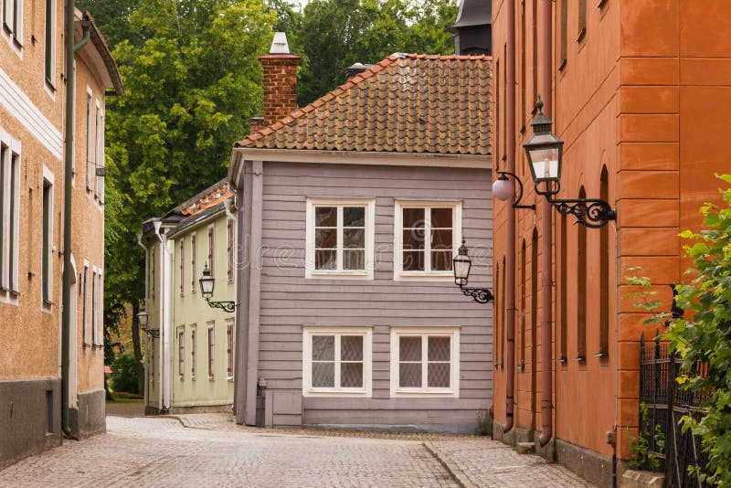 Picturesque corner. Vadstena. Sweden