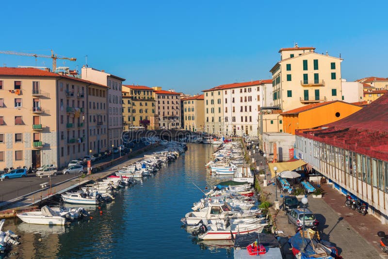 Picturesque district Venezia Nuova in Livorno, Italy royalty free stock image Picturesque district Venezia Nuova in Livorno, Italy royalty free stock image