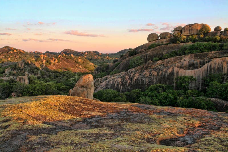 Picturesque rock formations of the Matopos National Park, Zimbabwe