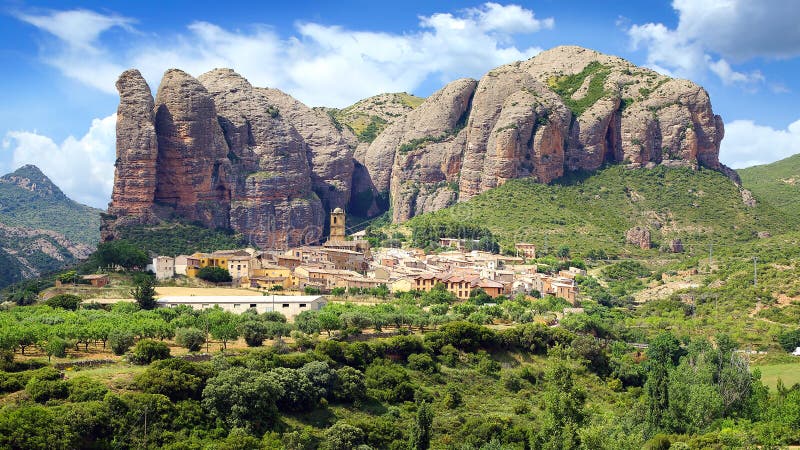 Picturesque Rural Mountain Landscape. Aguero, Stock Photo ...