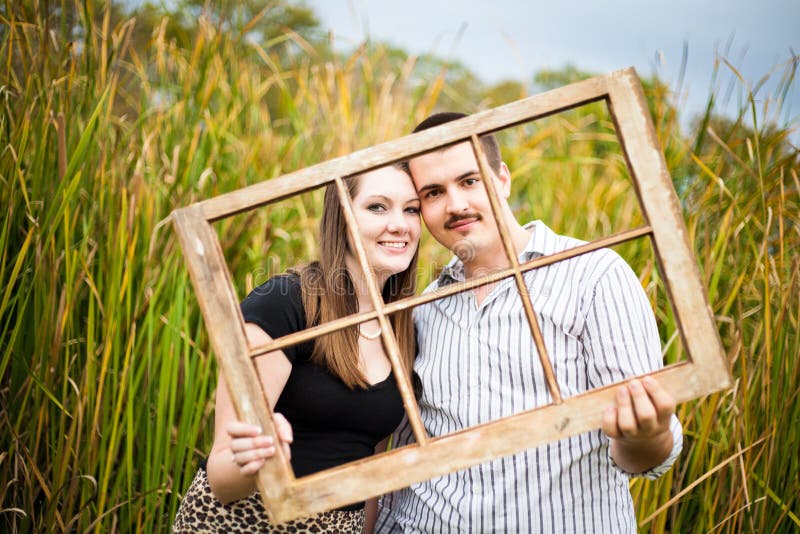 A young couple picturing their future together. A young couple picturing their future together.