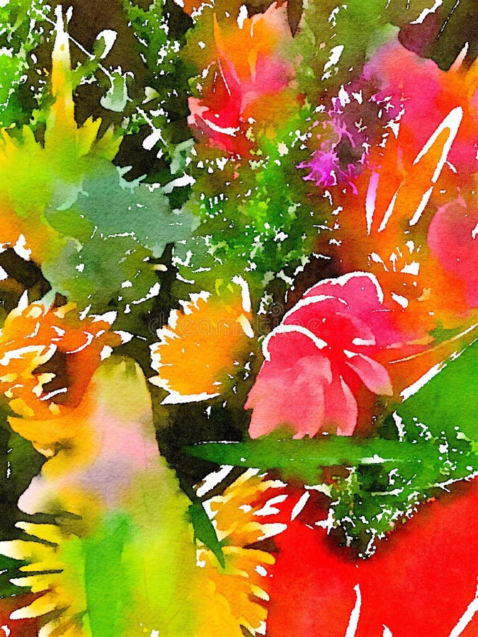 Pictură fluorescentă abstractă, de culoare deschisă royalty free illustration
