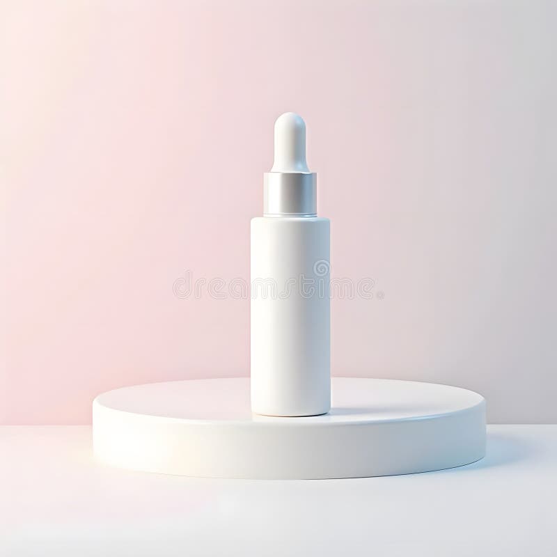 Picurătorul modern de ser, cu eleganță și eleganță, pe fond pastel moale vector illustration