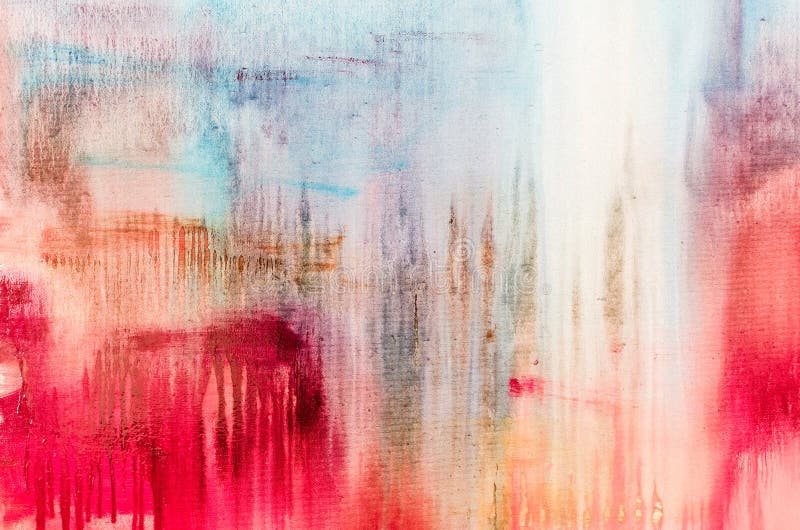 Picături de apă. pictură abstractă. ulei pe pânză. textură colorată a fundalului. albastru și roșu. fragment de închidere royalty free stock images