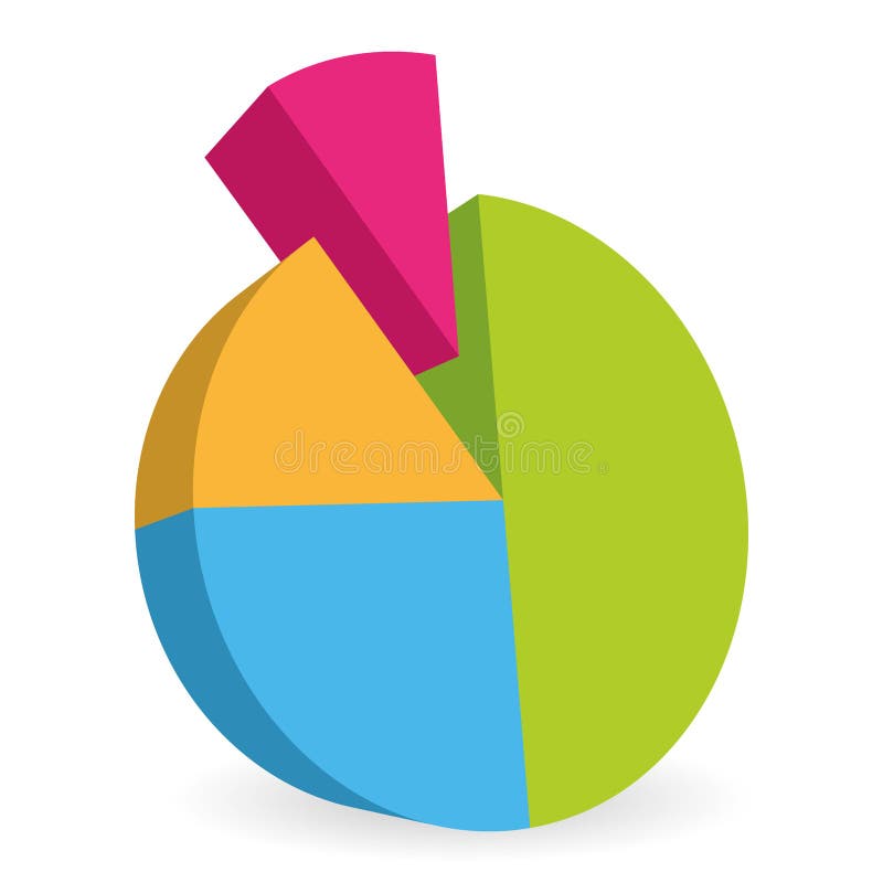 Colorful Pie Chart Design Element Stock Vector Illustration of vector