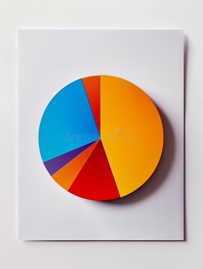 A Pie Chart With Different Colors On It Stock Photo Image Of White A Pie Chart With Different Colors On It Stock Photo Image Of White