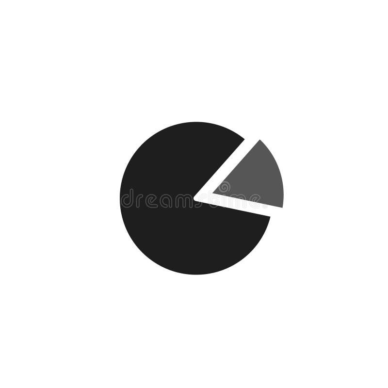 Pie Chart Icon in trendy flat style isolated on white background. Graph symbol Vector illustration vector illustration