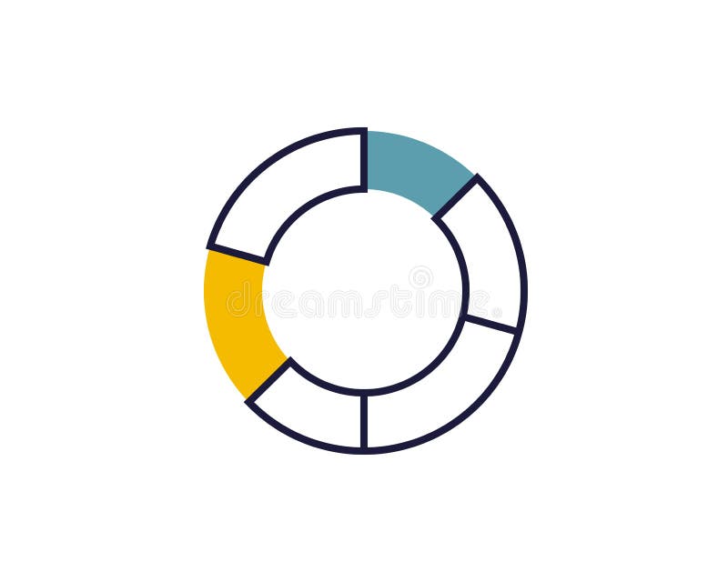 Pie Chart Icon in trendy flat style isolated on white background. Graph symbol for your web site design, logo, app, UI vector illustration