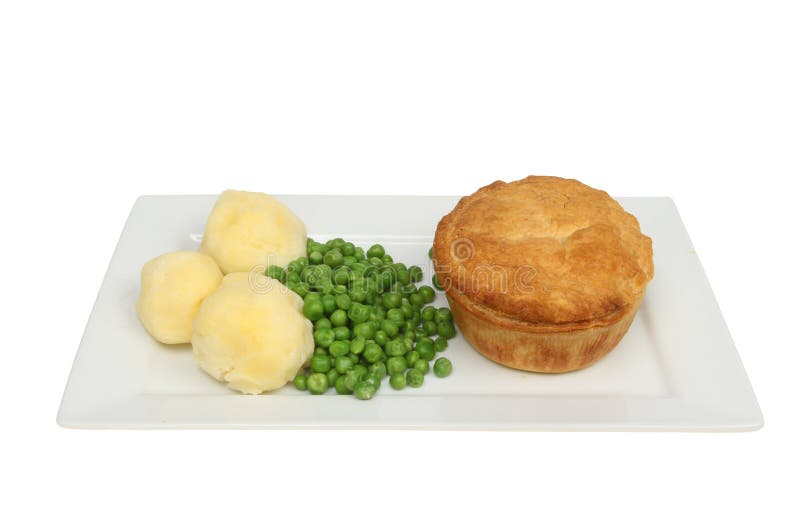 Pie mash and peas stock image. Image of background, isolated 105387729