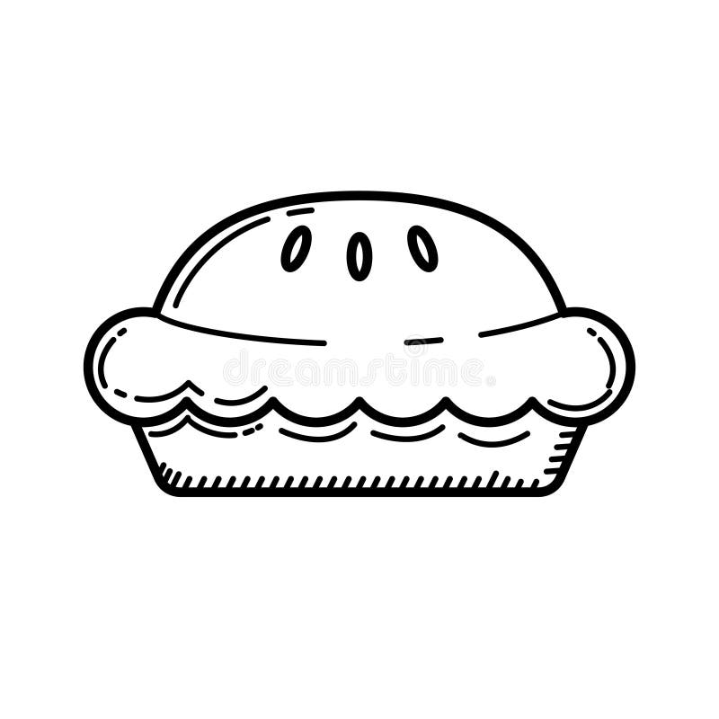 Apple Pie Clip Art Black White