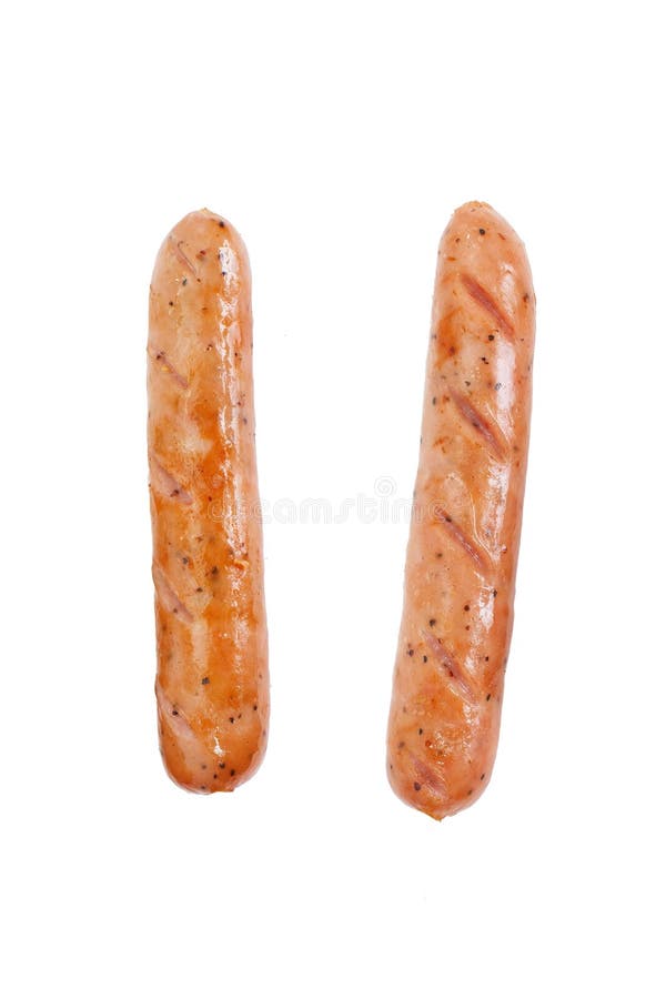 piec na grillu kiełbasa odizolowywająca na białym tle zdjęcie stock piec na grillu kiełbasa odizolowywająca na białym tle zdjęcie stock