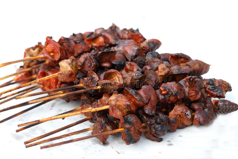 Piec na grillu wątrobowy zbliżenie szczegółu jedzenie obrazy stock