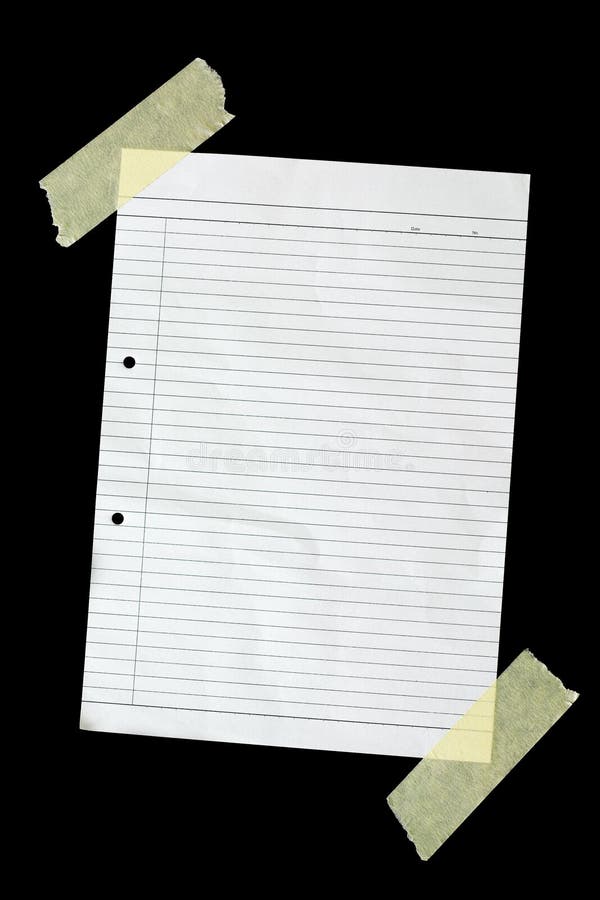 Piece Of Blank Writing Paper Stock Image Image of tape Piece Of Blank Writing Paper Stock Image Image of tape