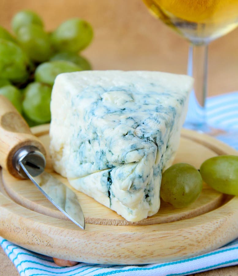 Piece of Blue Cheese with Fruits Stock Photo Image of blue, dairy