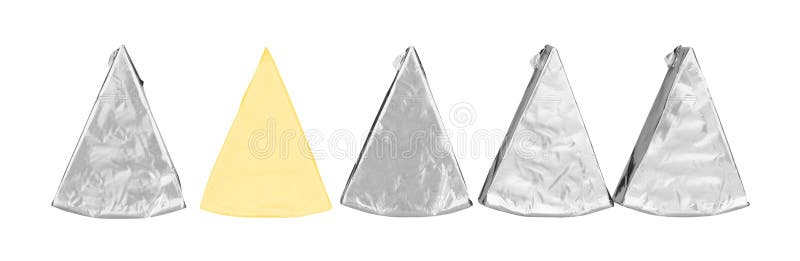 Piece of cheese in foil