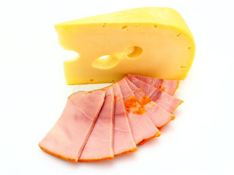 Piece cheese with a meat