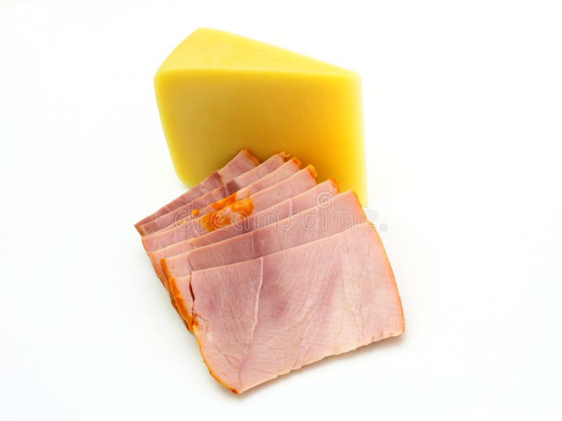 Piece cheese with a meat