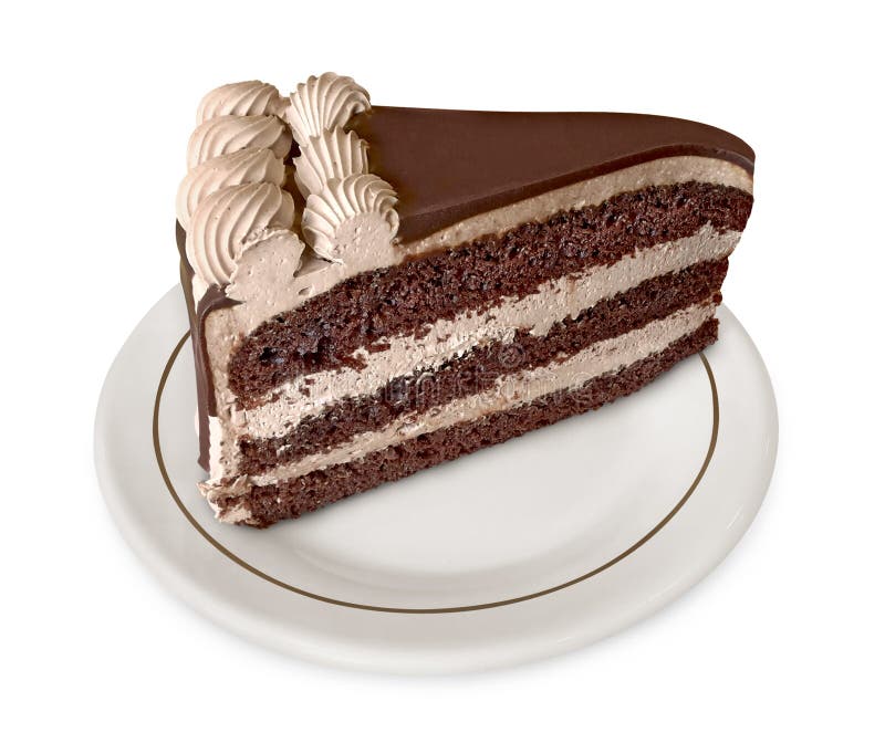 Piece of chocolate cake stock image Piece of chocolate cake stock image