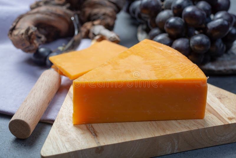 Piece of Hard Orange Cheddar Cheese Close Up Stock Image Image of cheddar, dairy 139867287