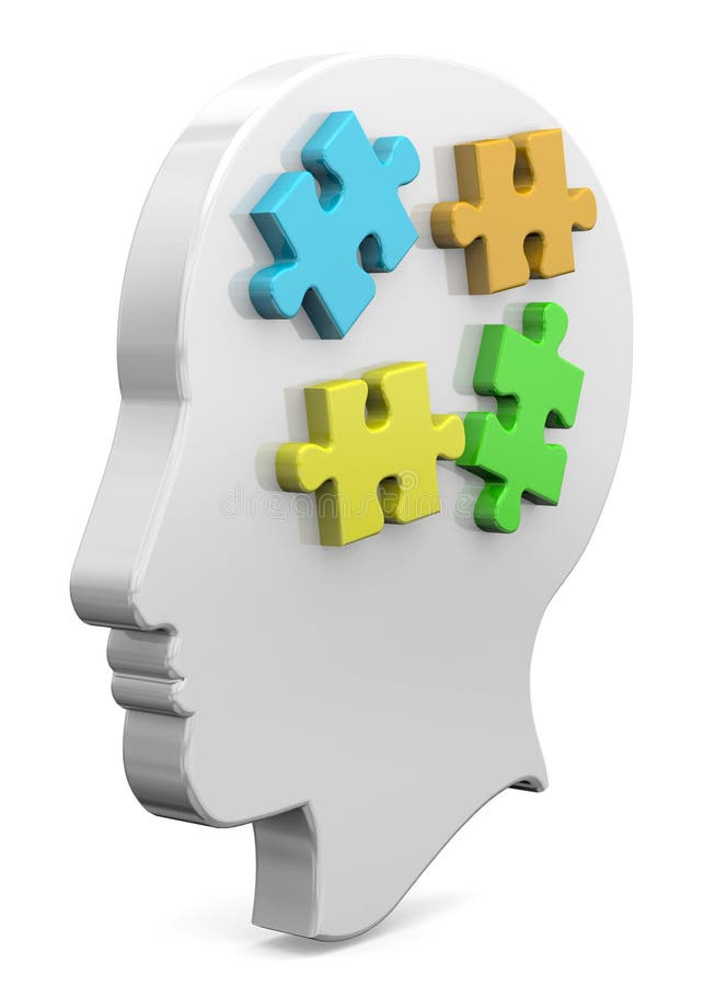 Piece of Mind Concept 3D stock illustration. Illustration of mentality 49825735