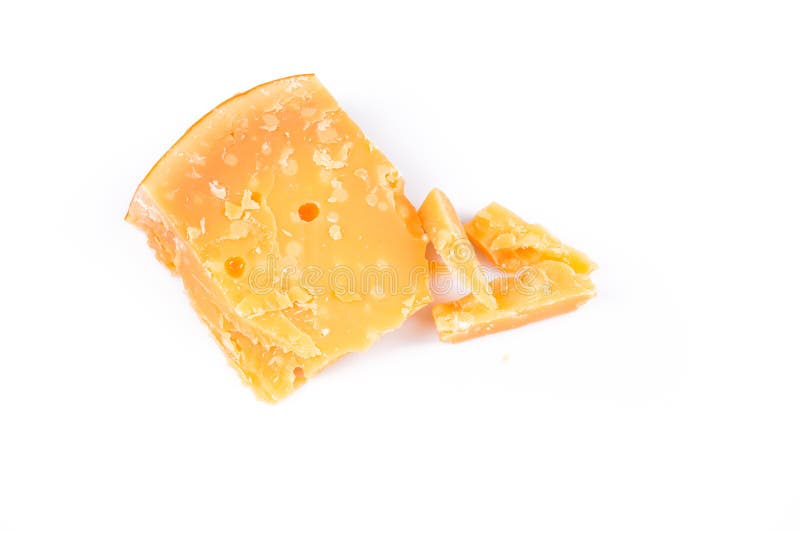 Piece of old hard cheese stock image. Image of food 269850101