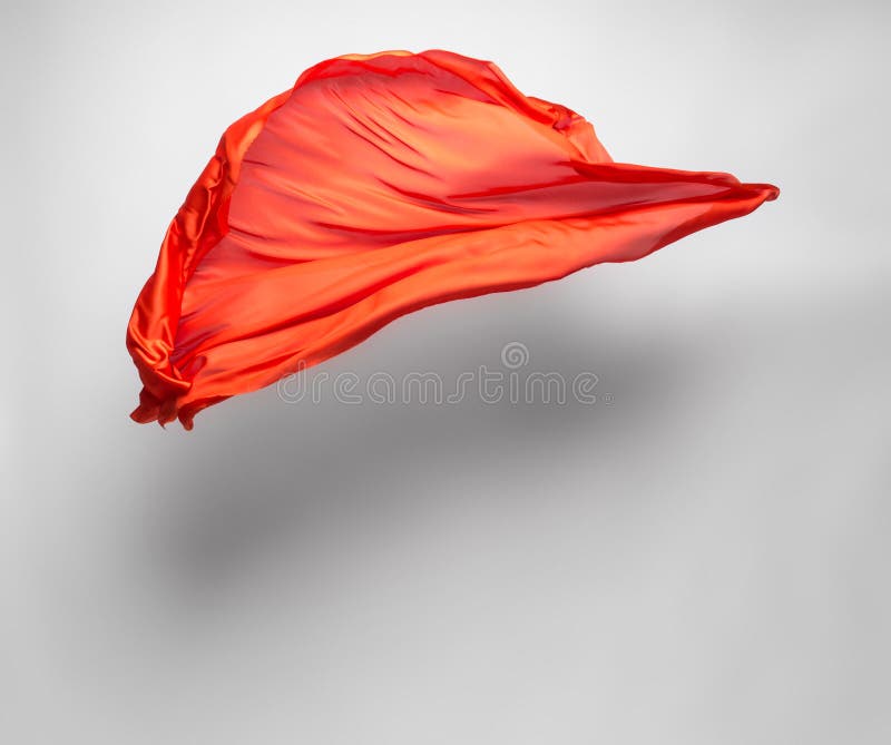 Abstract Orange Fabric in Motion Stock Photo Image of flowing, silky