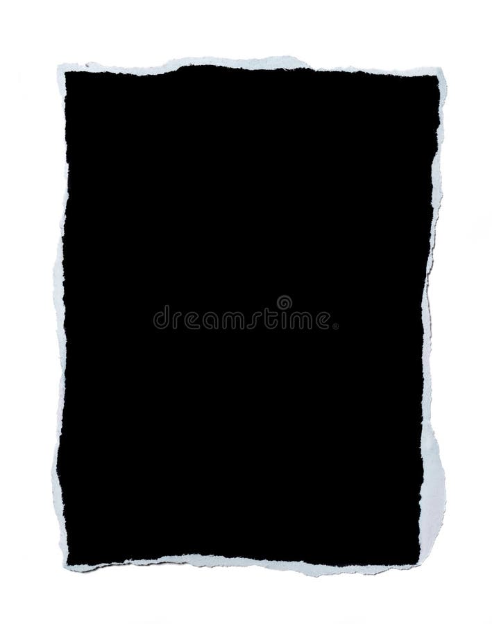 Piece of Paper with Torn Edges royalty free stock image