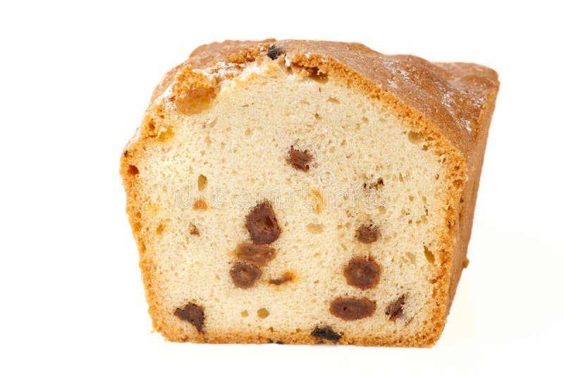 Piece of Raisin Cake Isolated Stock Photo Image of food, calories
