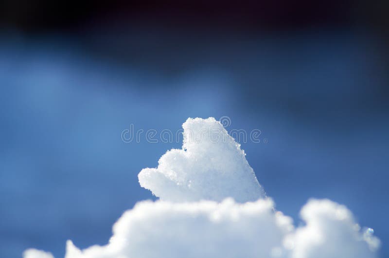 A Piece of Snow of an Unusual Shape Stock Image Image of country
