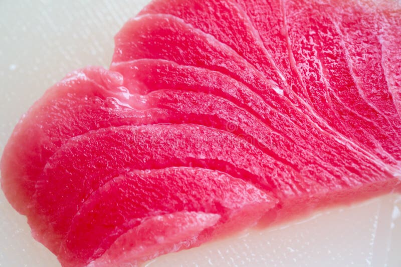 Piece of tuna fillet stock image. Image of marine, sushi 51694539